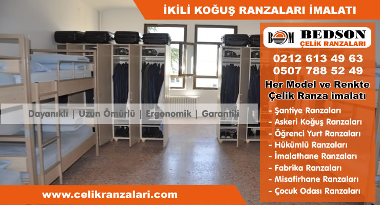İkili Askeriye Koğuş Ranzası