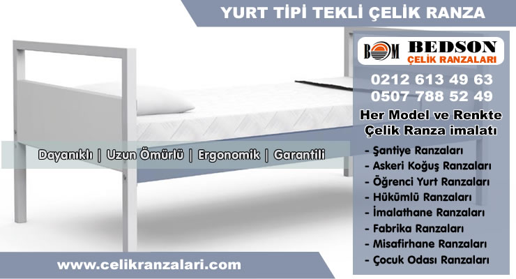 Tekli Öğrenci Ranzaları